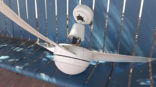 Ventilador de techo blanco 3 aspas