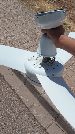 Ventilador de techo blanco 3 aspas