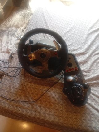 Volante Logitech g25 con Pedales y Palanca