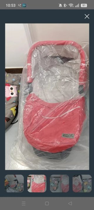 Cochecito, silla y saco de bebé