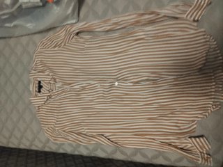 Camisa Tommy Hilfiger Mujer Rayas Marrón/Blanco