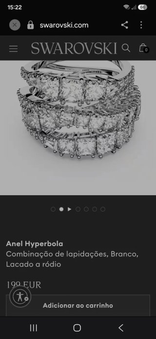 Anel Swarovski Hyperbola Twist