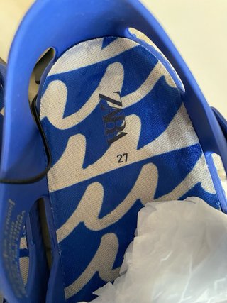 Cangrejeras Zara Azul Talla 27 Nuevas