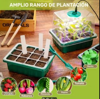 Kit Germinación Semillas con Lámpara LED