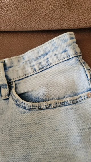 Shorts vaqueros Stradivarius azul claro