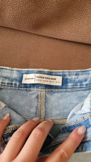Shorts vaqueros Stradivarius azul claro