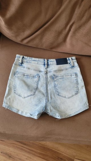 Shorts vaqueros Stradivarius azul claro