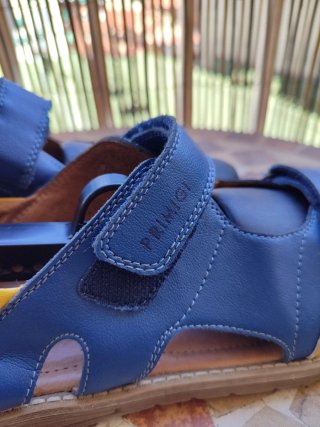 Sandalias Primigi Azul y Amarillo DE PIEL