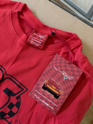 Camiseta Pull&Bear Rayo McQueen Talla M