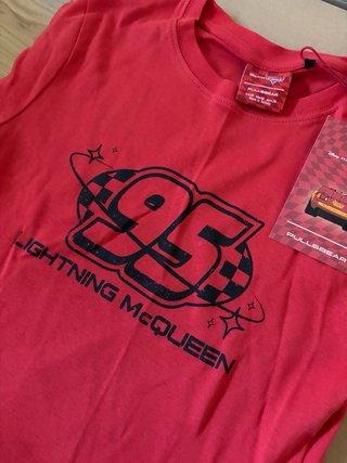 Camiseta Pull&Bear Rayo McQueen Talla M
