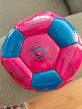Balón FC Barcelona firmado Champions
