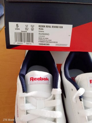 Zapatos Reebok Niños Blancos y Azules