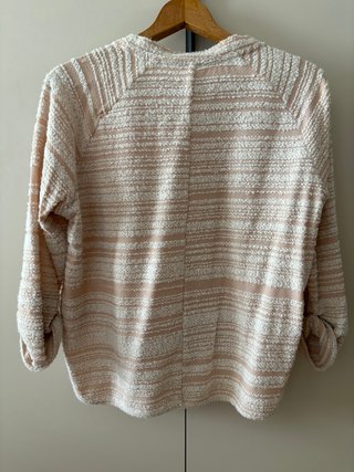 Jersey Topshop 3/4 Manga Beige/Rosa Talla M