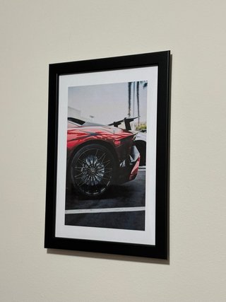 Cuadro Decorativo Coche Deportivo Rojo
