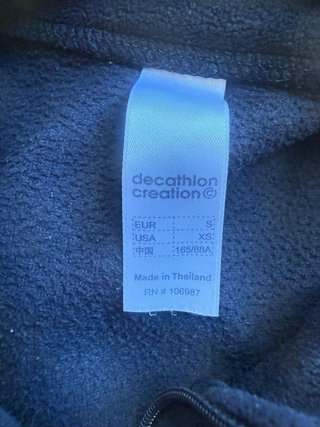 Sudadera polar Quechua mujer negra Talla S