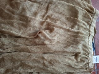 Conjunto Zara punto fino dorado Pantalón M Casaca