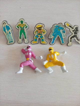 Lote 7 Pines Power Rangers Vintage