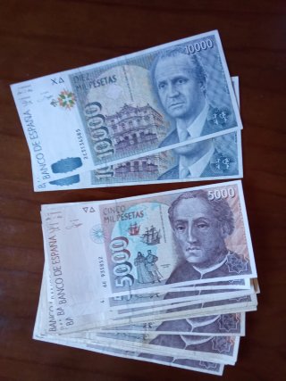 Lote Billetes 5000 y 10000 Pesetas España