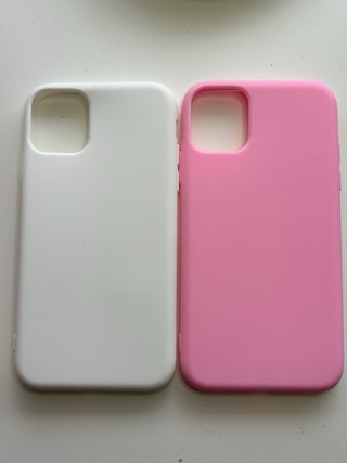Fundas iPhone 11 (Blancas y Rosas)
