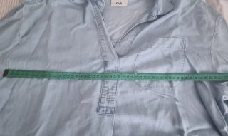 Camisa vaquera azul talla L