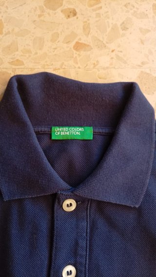 Polo Benetton niño azul