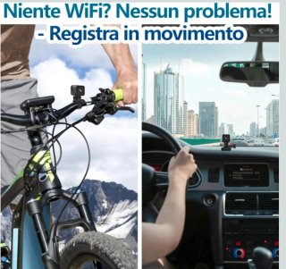 Action Cam WiFi 1080P HD 120° Moto bici Nuova