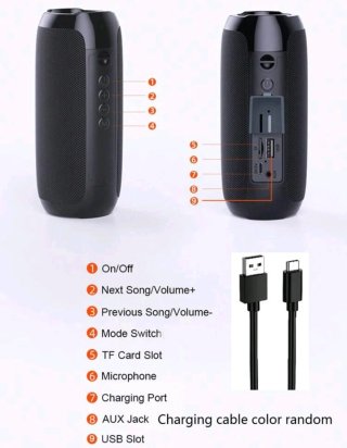 Altavoz Portátil Inalámbrico T&G
