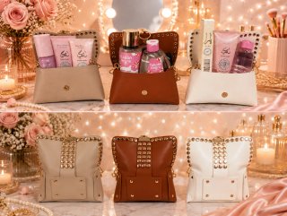 Riñonera con set de cosmética