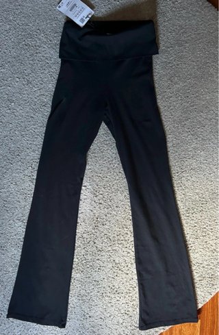 Pull & Bear Leggings Acampanados Negros