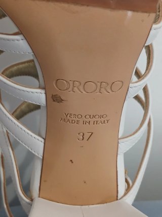 Sandali Ororo bianchi n. 37
