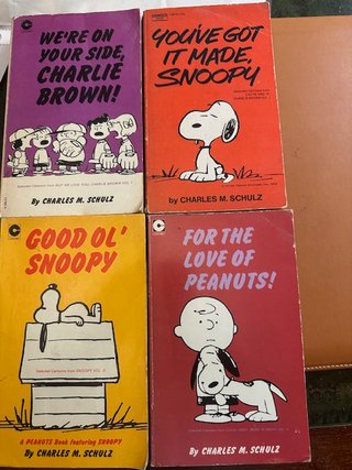 4 libros de Ch. M.Schulz. Coronet Books años 70