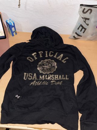 Sudadera USA Marshall Negra