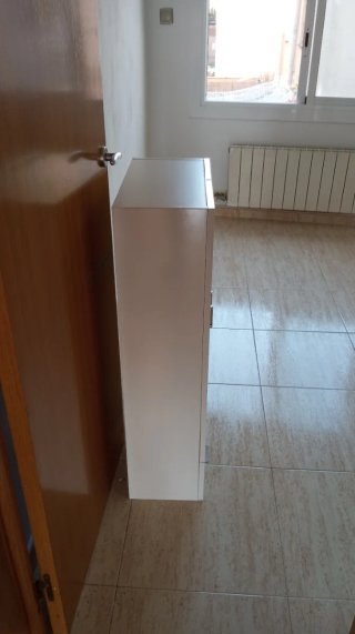 Armario lavabo blanco con cajón