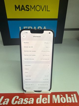 iPhone 13 Pro 128GB Gris Como Nuevo