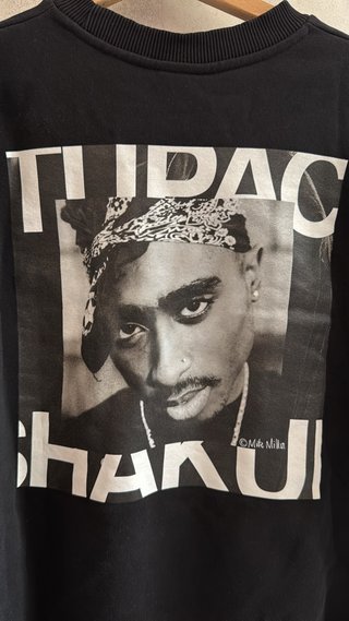 Felpa Bershka Tupac Shakur Nera