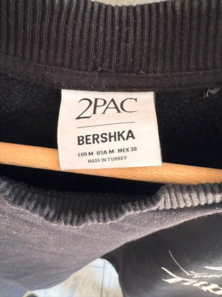 Felpa Bershka Tupac Shakur Nera