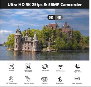 Videocámara 5K 56MP precintada