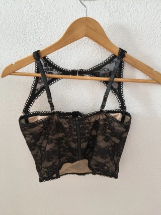 Pack 2 crop top negros Shein