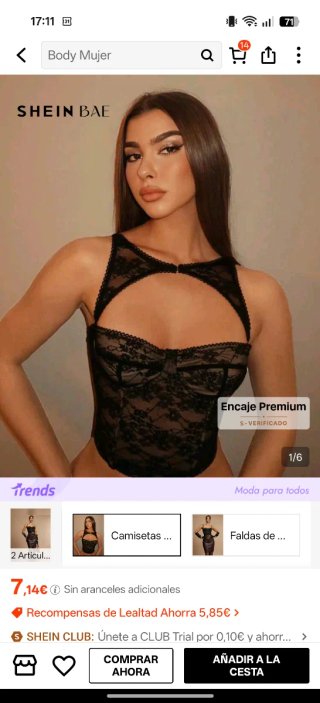 Pack 2 crop top negros Shein