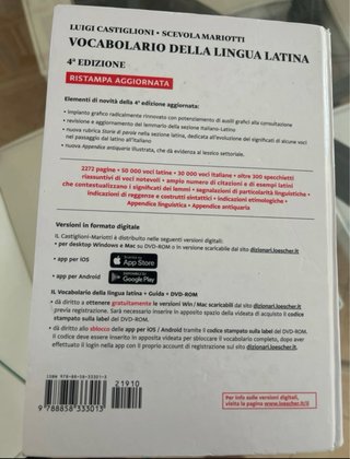 Vocabolario Latino IL