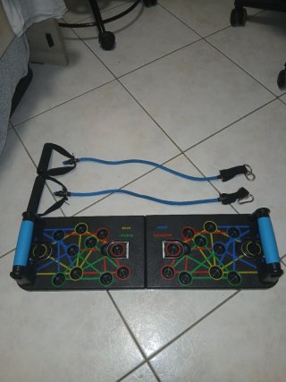 Attrezzo Allenamento Push-Up Board con Elastici