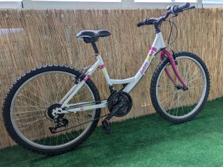 Bicicleta 24" 18v. Casco y complementos incluidos