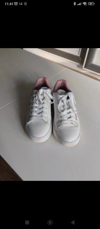 Deportivas Benetton Niña Blancas Rosa
