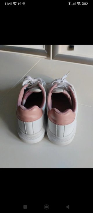 Deportivas Benetton Niña Blancas Rosa