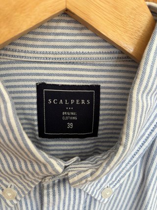 Camisa Scalpers Rayas Azules Talla M