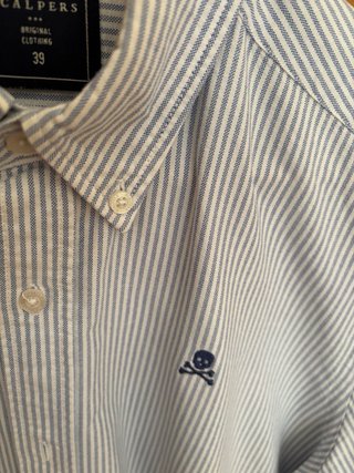 Camisa Scalpers Rayas Azules Talla M