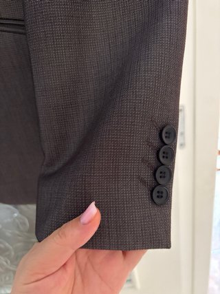 Traje de chaqueta marrón oscuro hombre