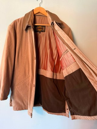 Chaqueta hombre tacto suave color caqui