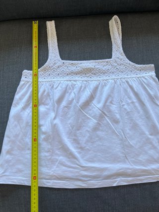 Top H&M bordado inglés Y2K Talla S