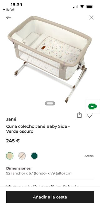 Culla colecho Jane Babyside